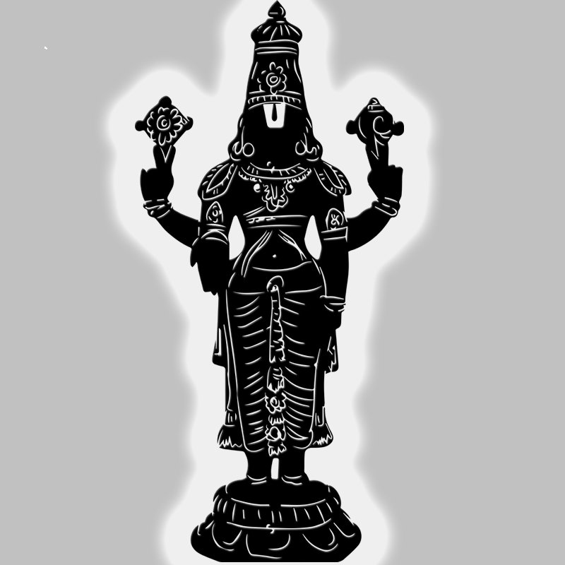 lord balaji metal wall art – spiritual home décor (60cm x 30cm) lord balaji metal wall art – spiritual home décor (60cm x 30cm)