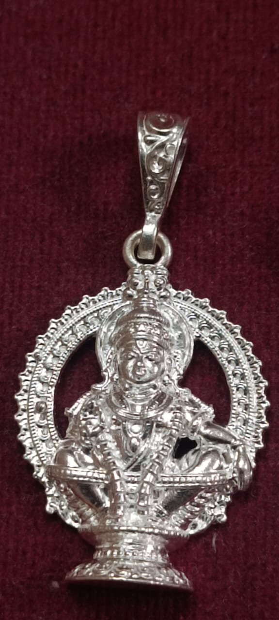 sabarimala ayyappa swamy face 925 sterling sliver elegant pendant (7.27 grams) sabarimala ayyappa swamy face 925 sterling sliver elegant pendant (7.27 grams)