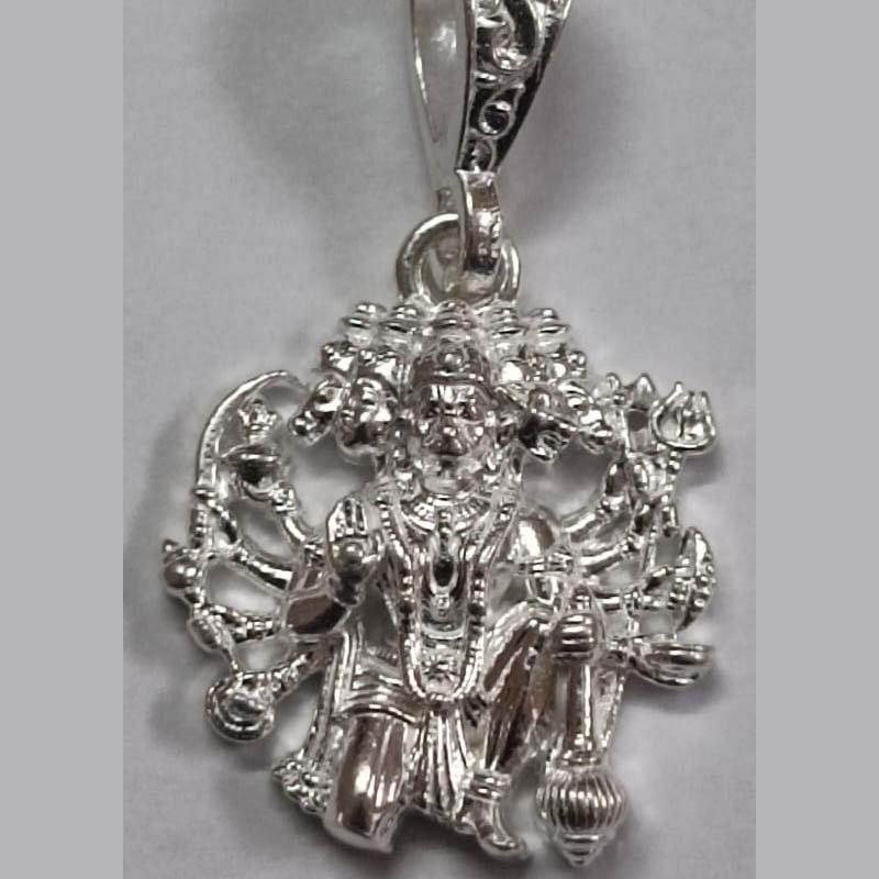 panchmukhi lord hanuman 925 sterling sliver elegant pendant (5.00 grams) panchmukhi lord hanuman 925 sterling sliver elegant pendant (5.00 grams)