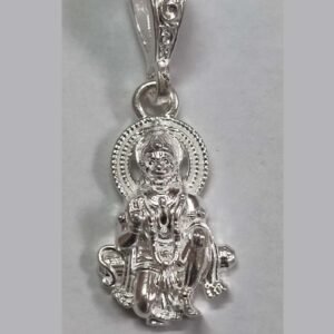 lord hanuman 2 locket 925 sterling siver divine pedant (3.86 grams)