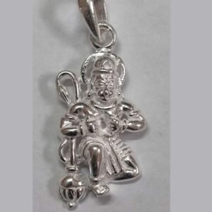 lord hanuman locket 925 sterling silver divine pendant (2.13 grams)