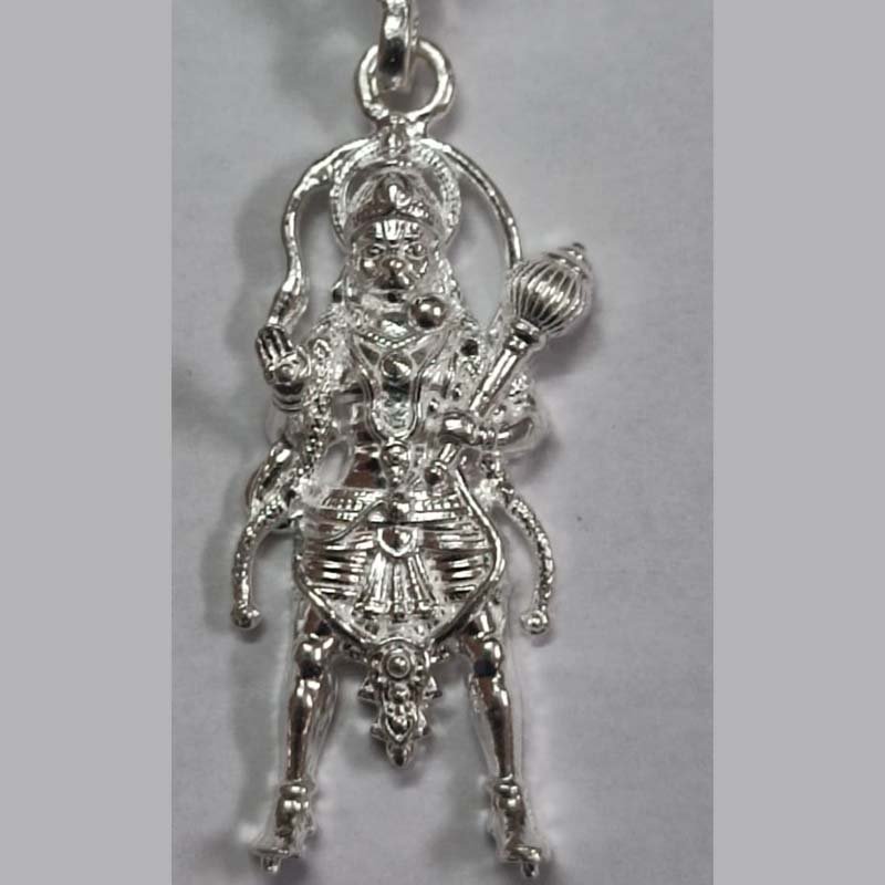 anjaneya swamy full size 925 sterling sliver elegant pendant (5.23 grams) anjaneya swamy full size 925 sterling sliver elegant pendant (5.23 grams)