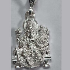 lakshmi narasimha swamy pendant crafted in 925 sterling silver (5.42g)