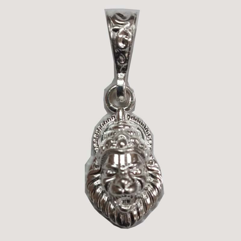 lord narasimha swamy face 925 sterling sliver elegant pendant (2.85 grams) lord narasimha swamy face 925 sterling sliver elegant pendant (2.85 grams)
