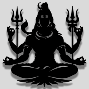 lord shiva metal wall art – 12 x 12 inches